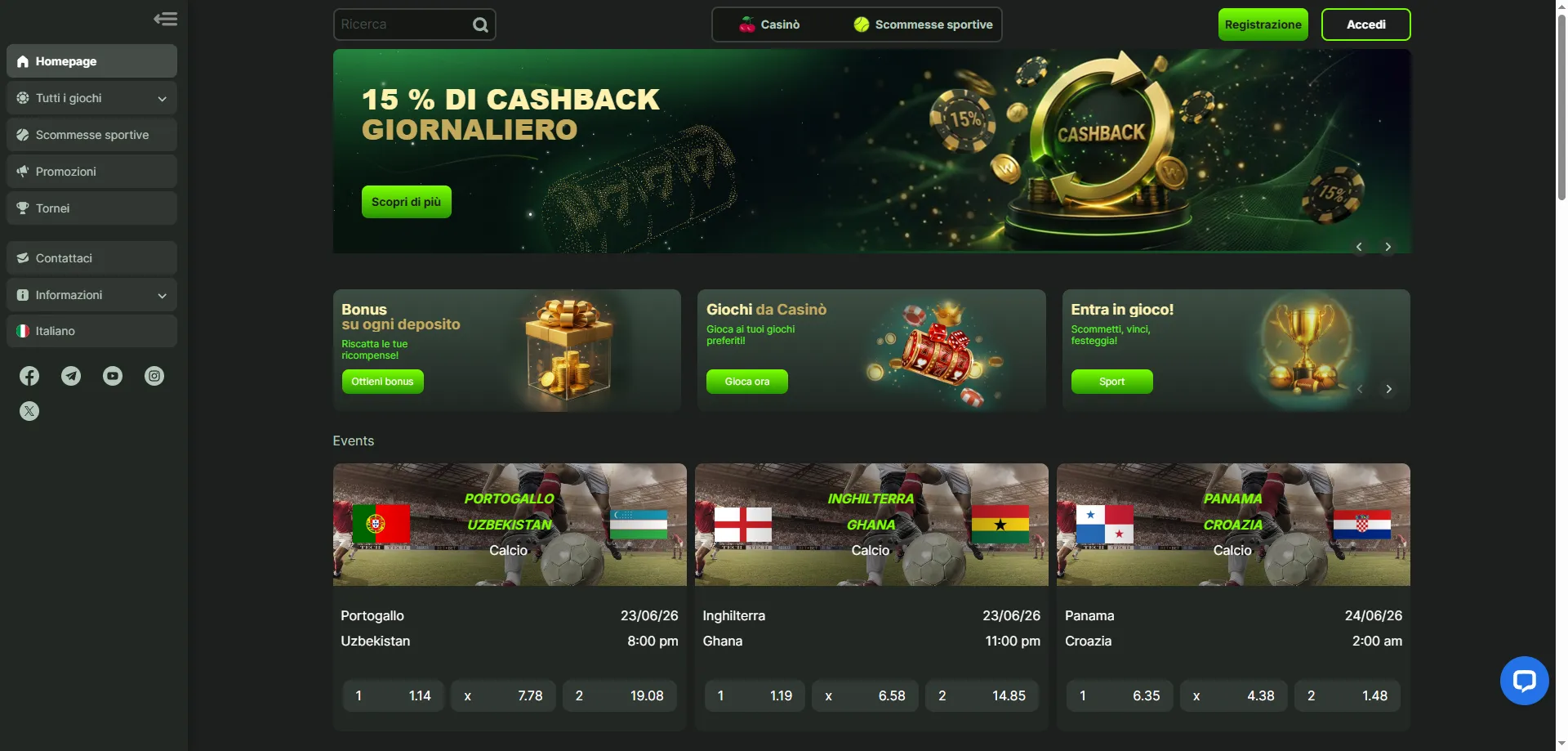 WeltBet Casino prelievo rapido metodi di pagamento per italiani